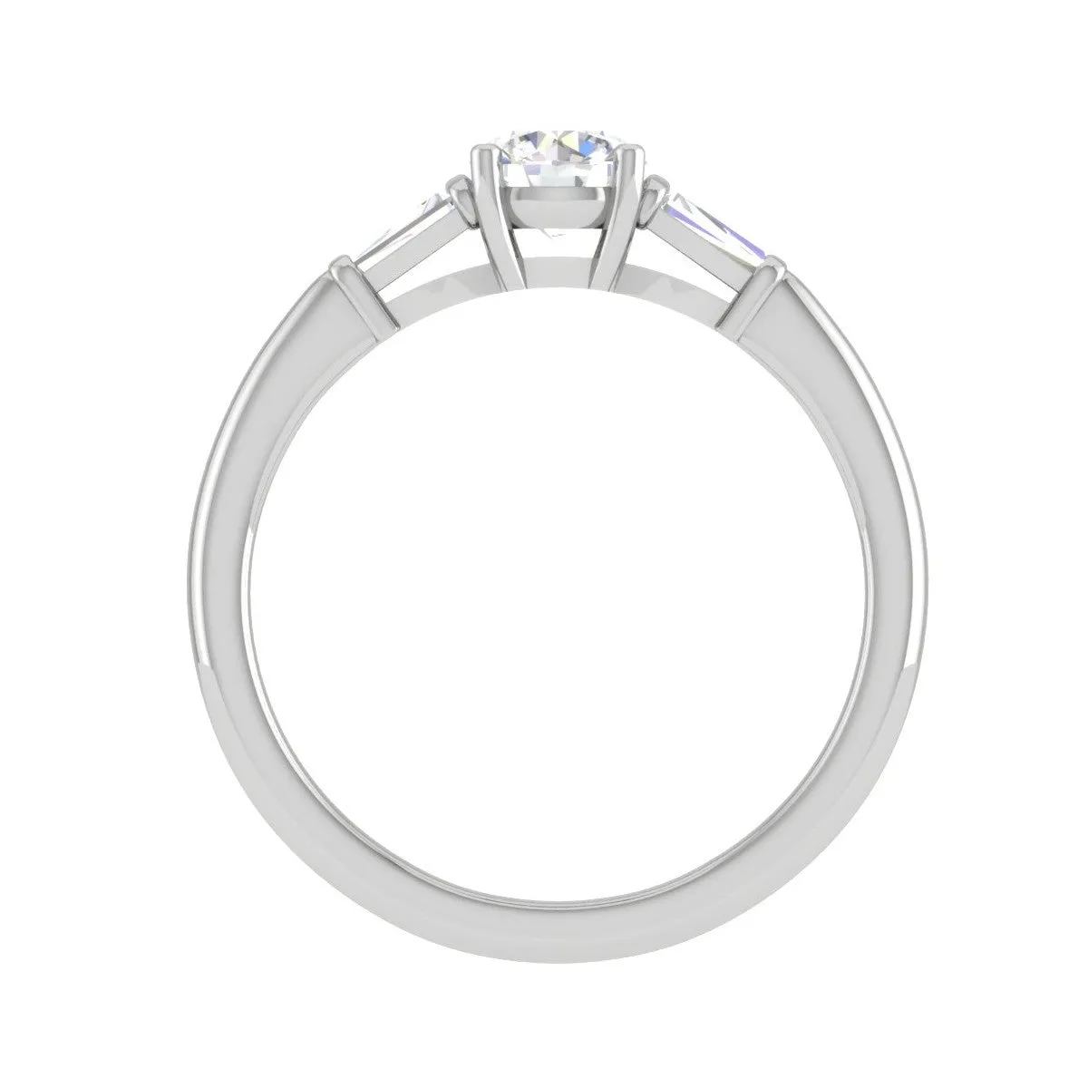 0.50 cts. Platinum Solitaire Diamond Ring JL PT R3 RD 116