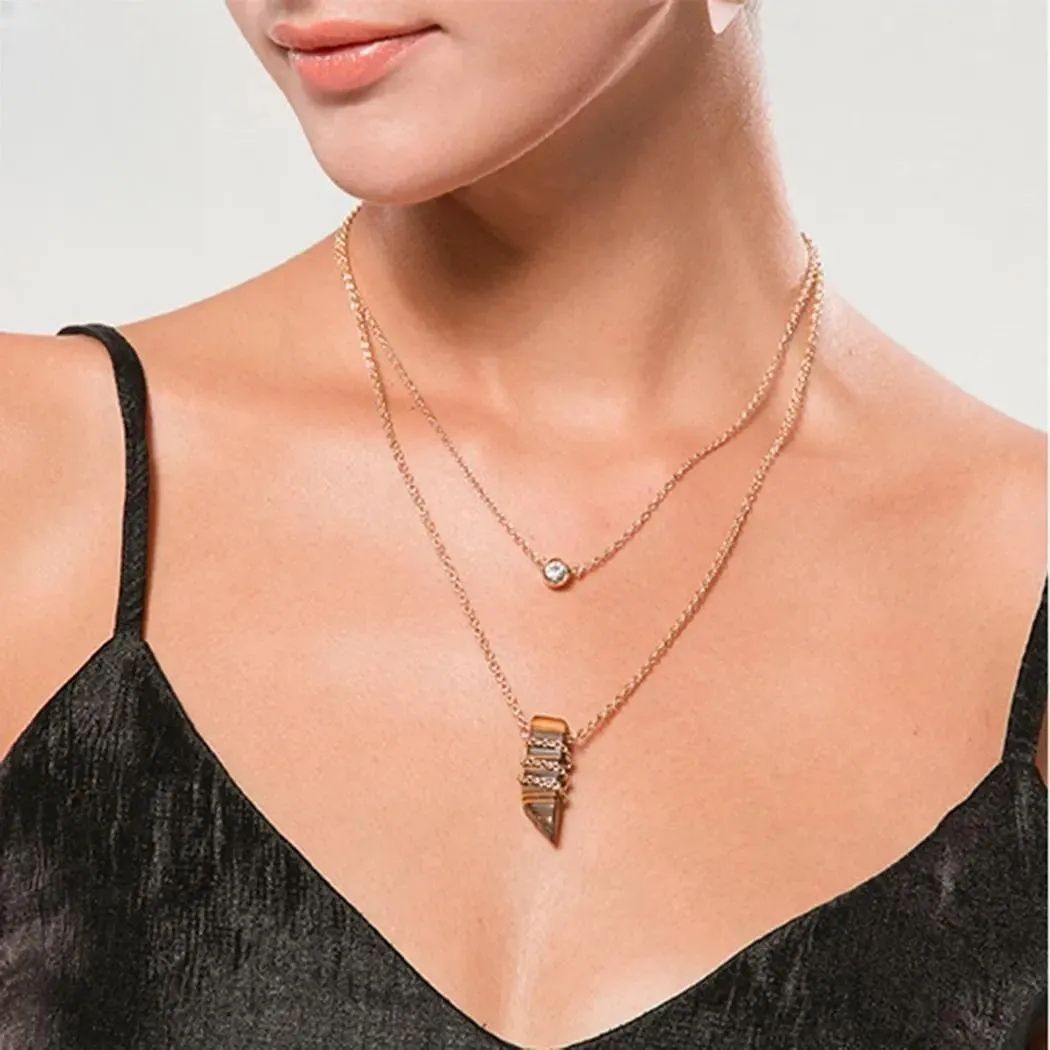 Bohemia Long Chains Suspension Colar Necklace Gothic Costume Jewelry for Women
