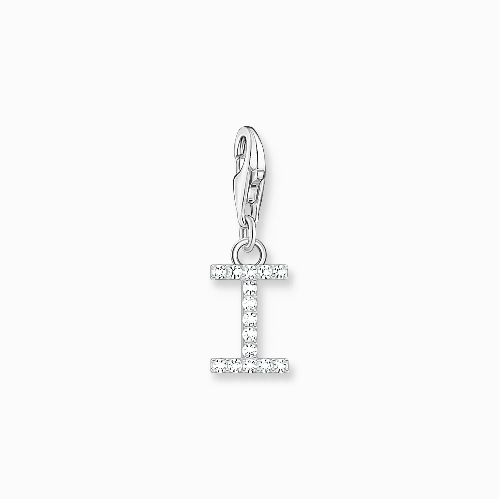 Charm Pendant Letters White Stones Silver | Thomas Sabo