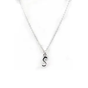 Dean Scripted Letter S 925 Sterling Silver Pendant
