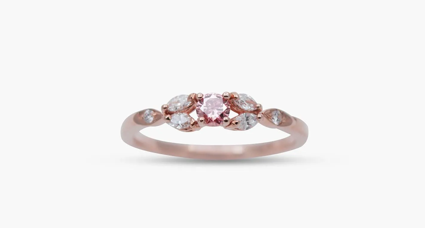 Pink Diamond Ring, 0.11ct