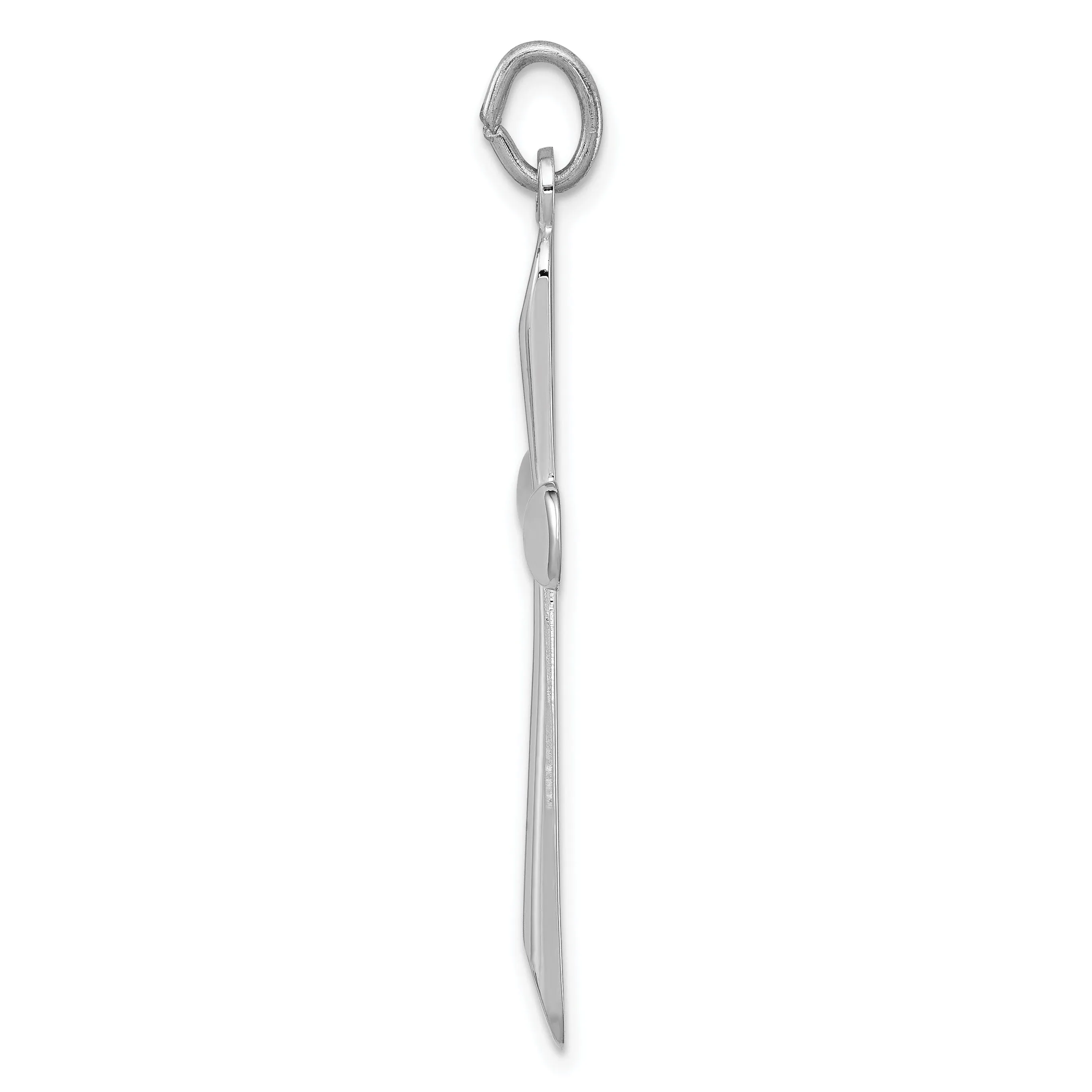 Sterling Silver Polished Cross Pendant
