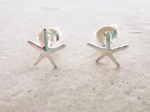 Sterling Silver Starfish Stud Earrings